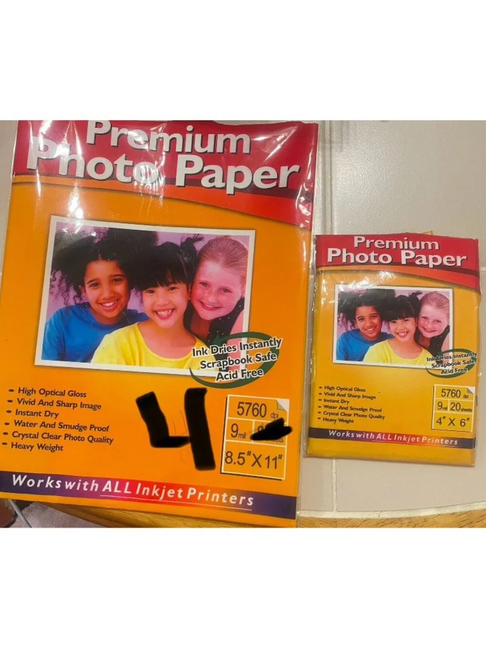Premium Photo Paper 5760dpi 9mil 20 Sheets of Size 4
